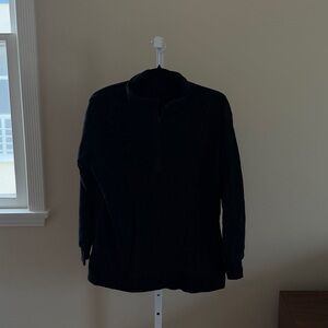 Cotton quarter zip sweatshirt